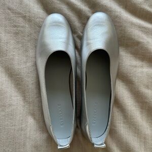 Everlane Day Glove Ballet Flat Silver Brand New